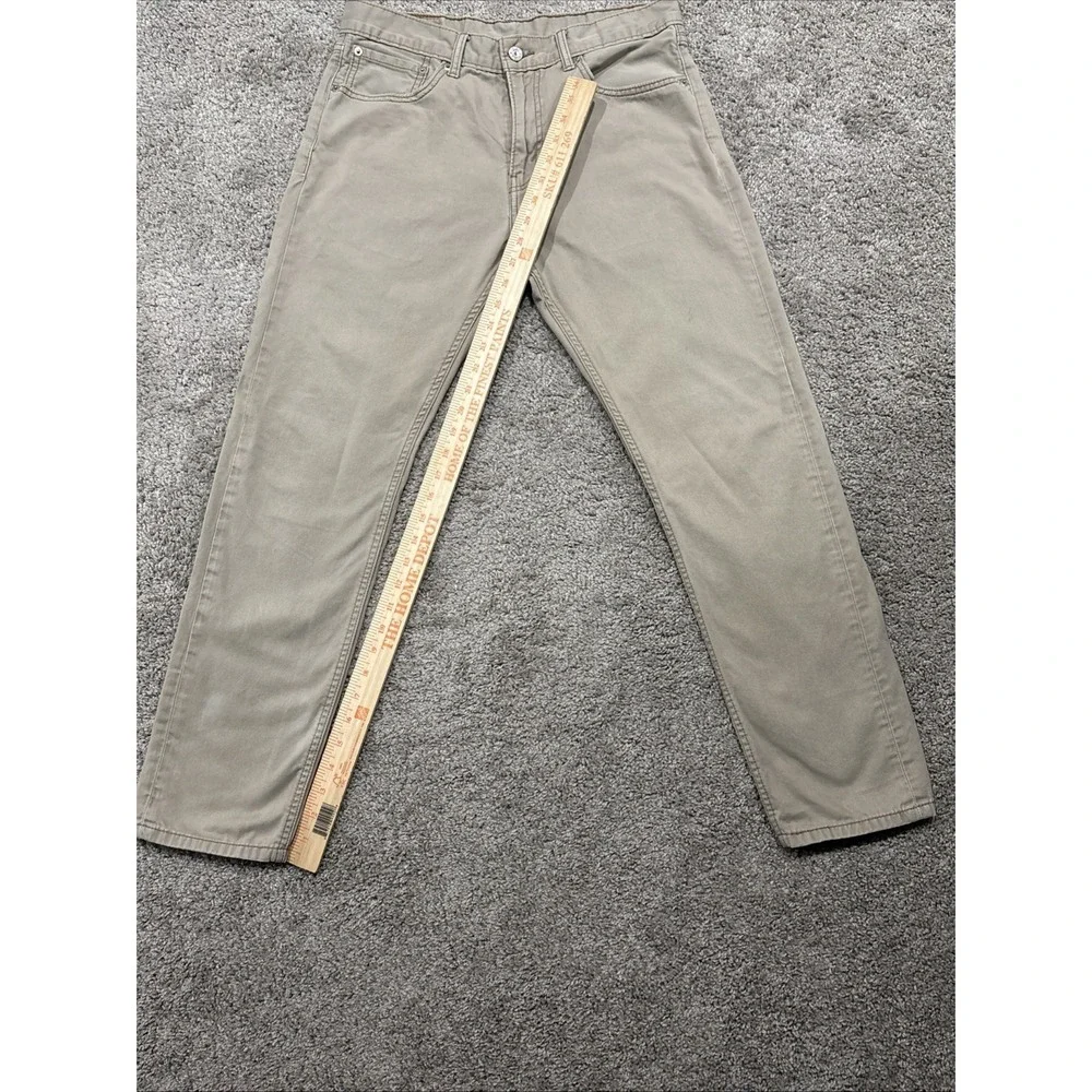 Levis 508‎ Jeans Mens 32x32 Tan Khaki 5-Pocket Relaxed White Tab Tapered Ankle